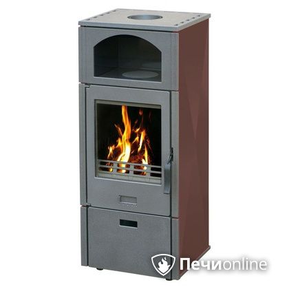 Отопительно-варочная печь Plamen Laguna коричневая в Клине