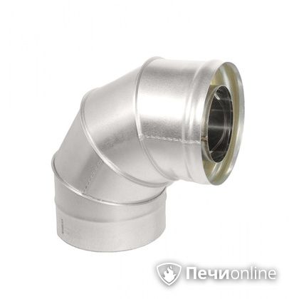 Колено 90° сэндвич Теплов и Сухов Отвод Термо 87* ОТ-Р 430-0.5/оцинковка D200/260 в Клине