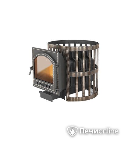 Дровяная печь-каменка Везувий Легенда Ретро Ковка 24 (205) в Клине