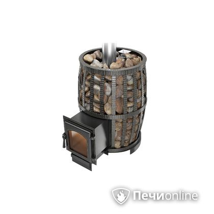 Дровяная печь-каменка Везувий Легенда Русский пар Ковка 18 (270) в Клине