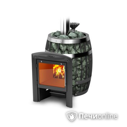 Дровяная банная печь TMF Саяны II Carbon Витра ЗК в Клине