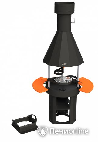 Гриль барбекю GrillD Grill-center 800  (с полками) в Клине