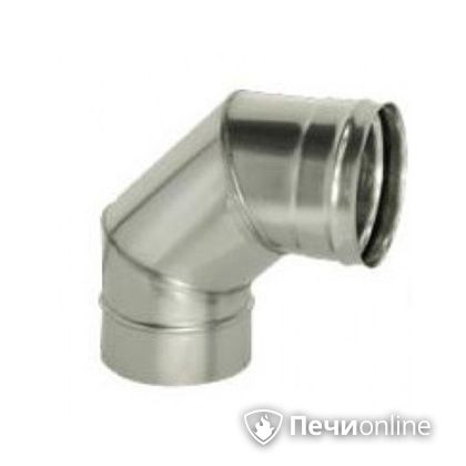 Дымоход Дымок Колено 90° одностенный 0.8 мм ОТНR90 120 в Клине