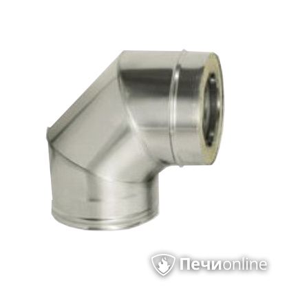 Дымоход Дымок Колено 90° с изоляцией 0.5 мм. OТFR90 150/230 в Клине