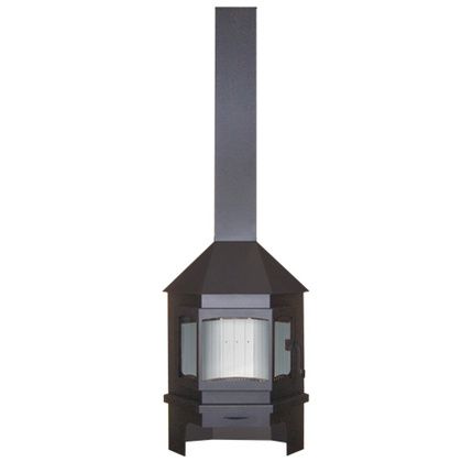 Печь-камин Бавария (Экокамин) угловая мюнхен, графит в Клине