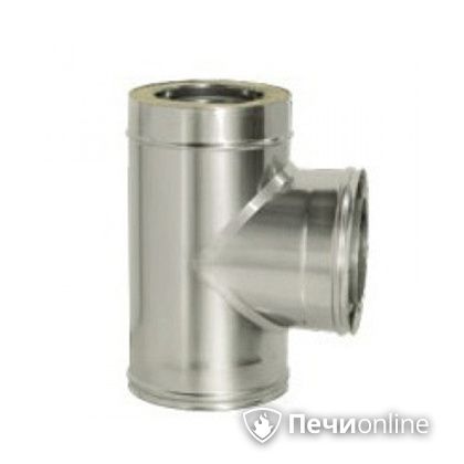 Дымоход Дымок Тройник 90° с изоляцией 0.5 мм. ТRFR90 150/230 в Клине