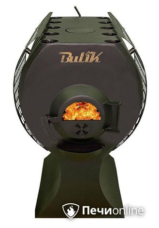 Отопительно-варочная печь Березка BulyK 400 Плюс со стеклом и экранами боковыми в Клине