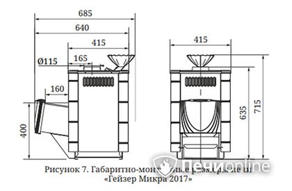 Дровяная печь-каменка TMF Гейзер Микра 2017 Inox ДН ЗК ТО антрацит в Клине