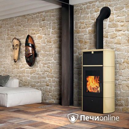 Печь-камин Edilkamin Flamma 24 kw V.C. Pergamena с Т/О в Клине