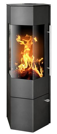 Печь-камин ABX Vegas, черная сталь в Клине