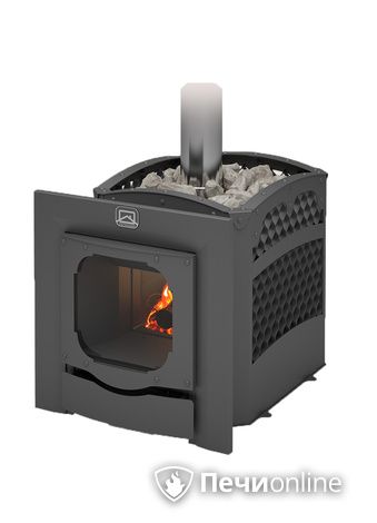 Дровяная банная печь Теплодар Былина-сетка-12 Ч Панорама (1.1) в Клине
