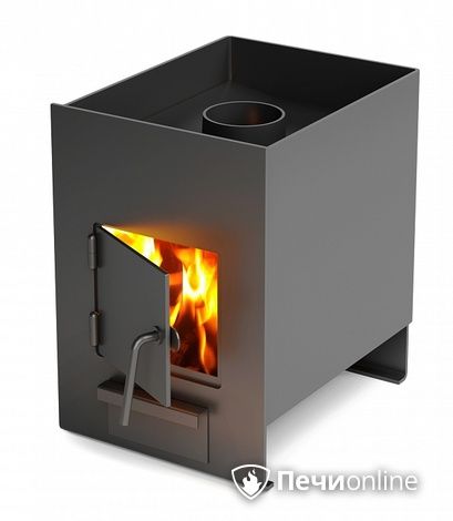 Дровяная банная печь TMF Двушечка антрацит в Клине