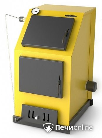 Твердотопливный котел TMF Оптимус Электро 25кВт АРТ ТЭН 6кВт желтый в Клине