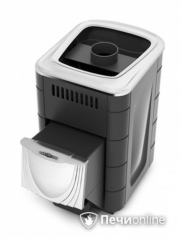 Дровяная банная печь TMF Компакт 2017 Inox ДН антрацит в Клине