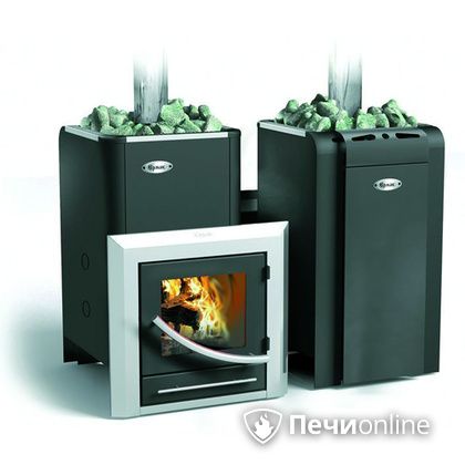 Дровяная банная печь Ермак 20-ПС стекло регулируемый тоннель в Клине