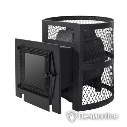 Дровяная банная печь Протопи Чугунка 16 Финка С в Клине