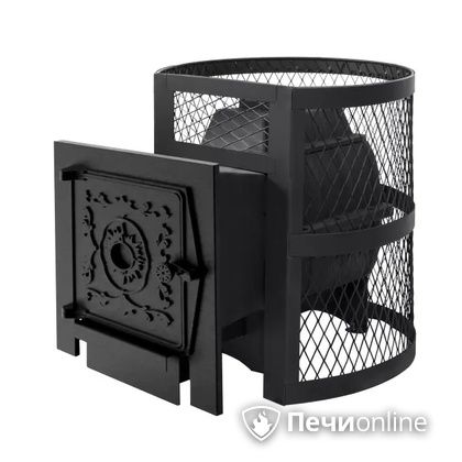 Дровяная банная печь Протопи Чугунка 16 Финка в Клине