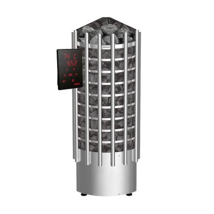 Электрокаменка для сауны Harvia Glow Corner TRC90XE c цифровой панелью управления в Клине
