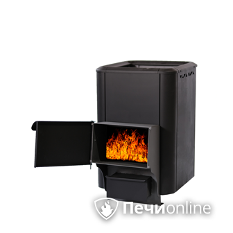 Дровяная банная печь НМК Сибирь сталь 6 мм в Клине