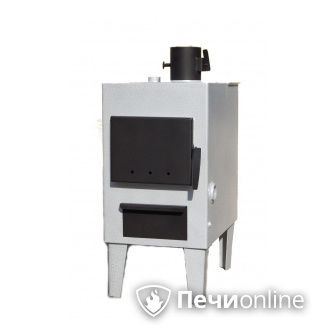 Твердотопливный котел НМК Сибирь 8 ТПЭ ножки и переходник на круглую трубу в комплекте в Клине