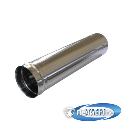 Дымоход УМК Труба D150 L=0,25 м 1,0 мм. нержавейка в Клине