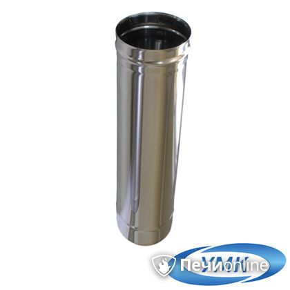 Дымоход УМК Труба D200 L=0,5 м 1,0 мм. нержавейка в Клине