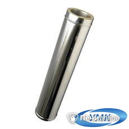 Дымоход УМК 1.0м 100х160 Н+Н 1,0мм 0,5мм по воде в Клине