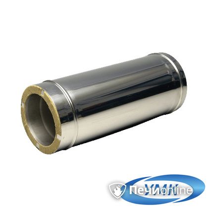 Дымоход УМК Сэндвич-труба 0,5м 180х260 Н+Н 0.5мм 0.5мм по воде в Клине