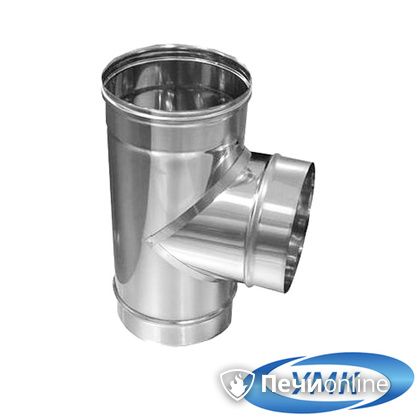 Дымоход УМК Тройник 90° D130 0.5мм нержавейка в Клине