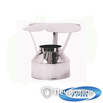 Дымоход УМК Оголовок D180х260 Н+Оц 0.5мм 0.5мм по воде в Клине