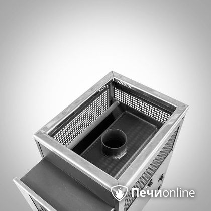 Дровяная банная печь Радуга ПБ-21 (встроенный теплообменник) 6 мм прочистная дверца в Клине