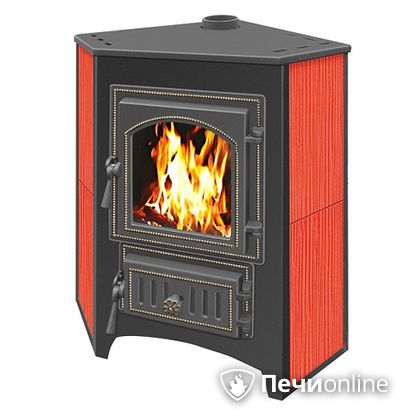 Печь-камин Везувий ПК-01(220) угловой красный в Клине