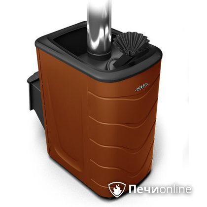 Дровяная банная печь TMF Гейзер 2014 Inox терракота в Клине