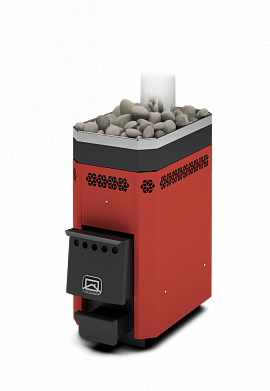 Дровяная банная печь Теплодар Русь-9 ЛУ короткий топливный канал в Клине