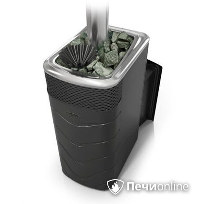 Дровяная банная печь TMF Гейзер XXL 2017 Inox Витра закрытая каменка антрацит в Клине